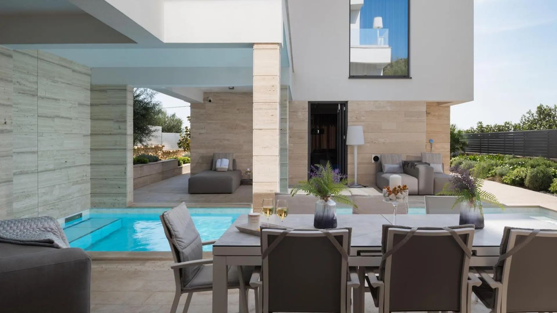Four Seasons Vrsi Twin Villa Beachfront - Heated Pool & Jacuzzi